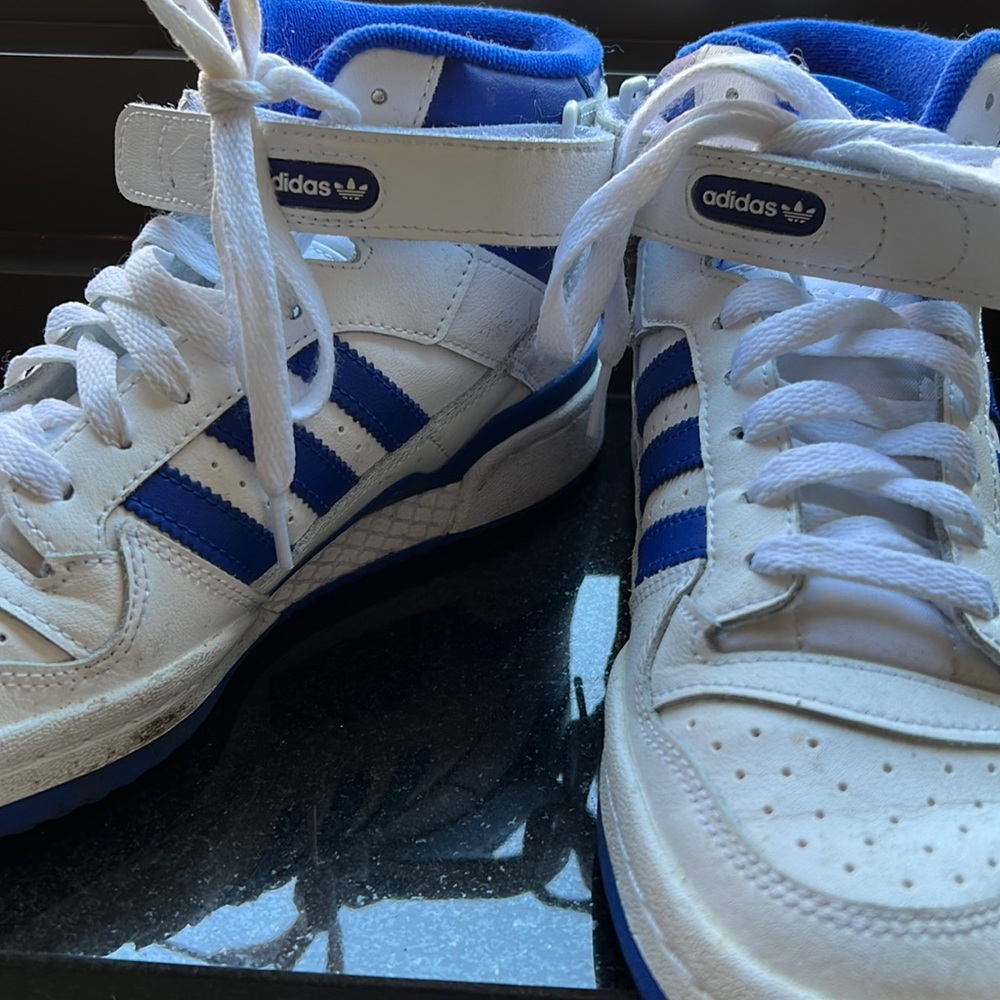 Adidas high top Velcro sneakers